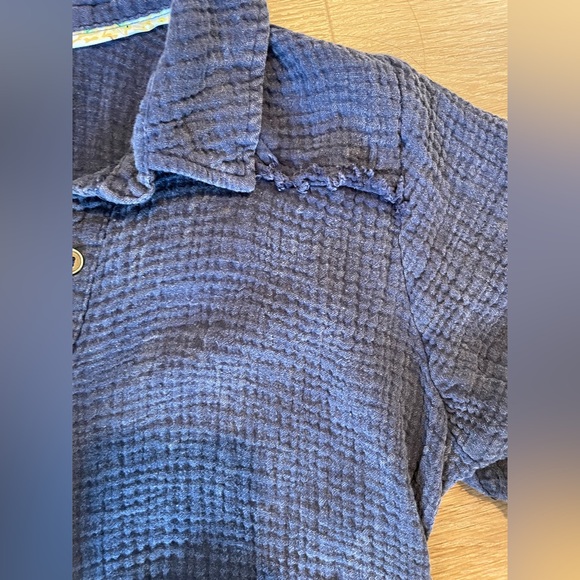 UMGEE Blue Button-Up Dress size small - Picture 4 of 7